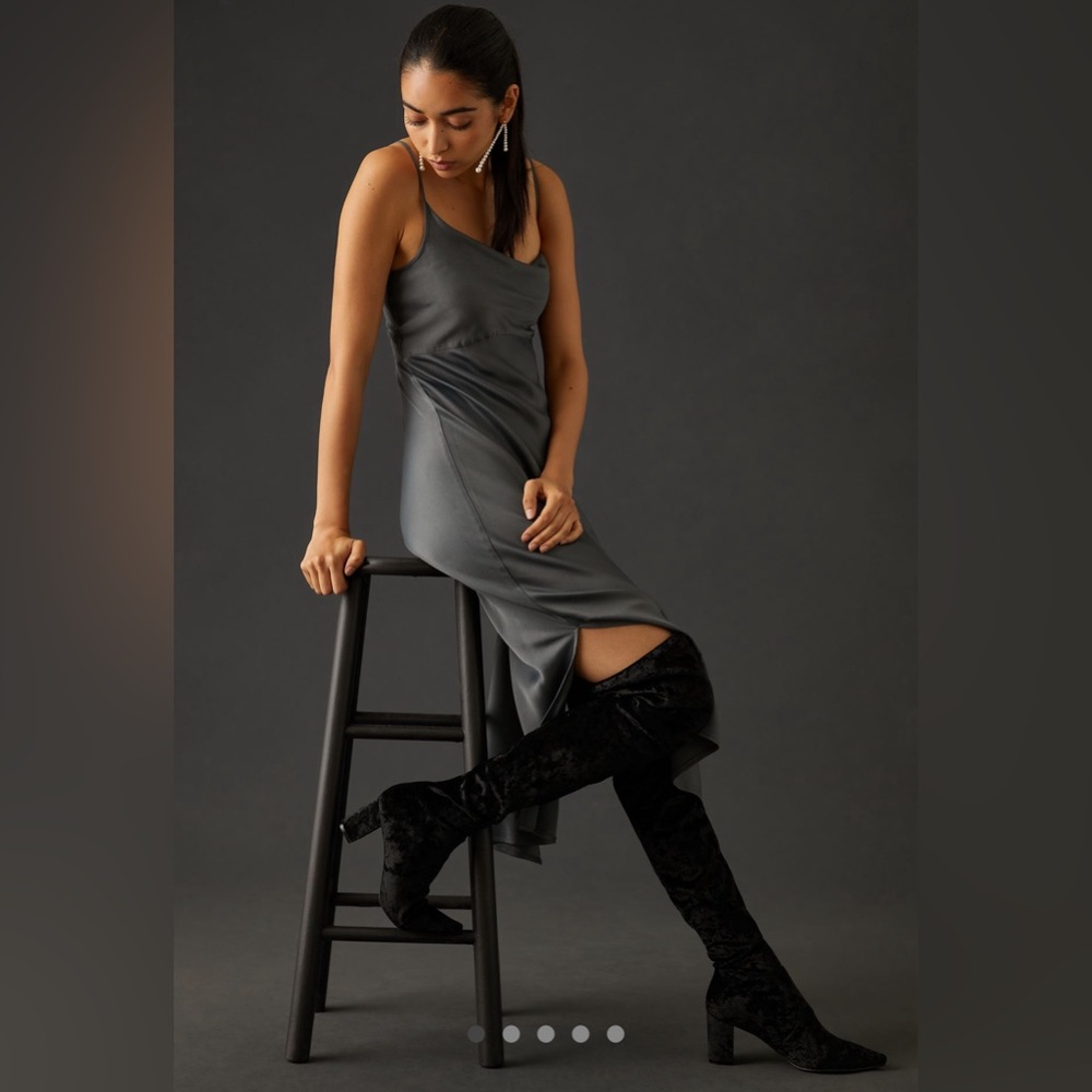 Silent D Over-The-Knee Velvet Boots